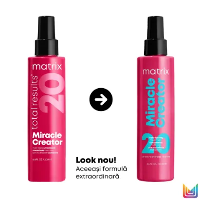 Poza cu Matrix Total Results Miracle Creator - Spray de Par Fara Clatire cu 20 de Beneficii 190ml