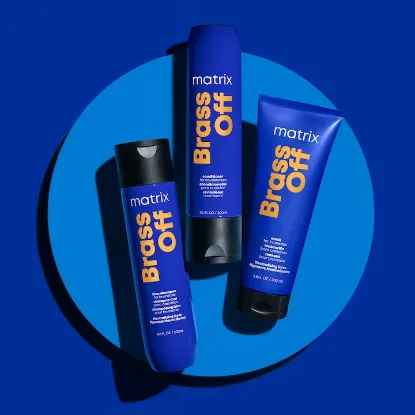 Poza cu Matrix Total Results Brass Off Sampon 300ml - Pentru Neutralizarea Nuantelor Portocalii